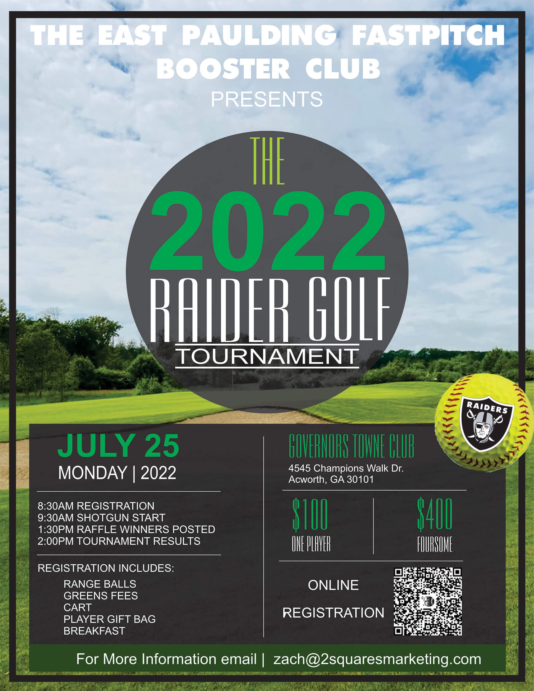 East Paulding Softball 1st Annual Booster Club Golf Tournament